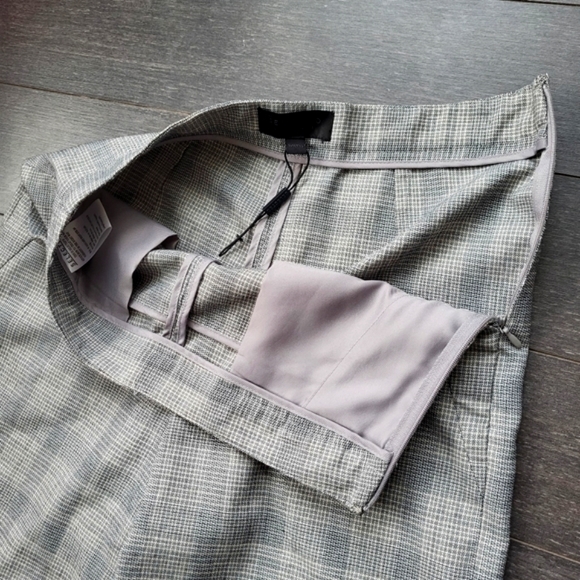 Selected Women Plaid Zip Straight Pants - Picture 9 of 12